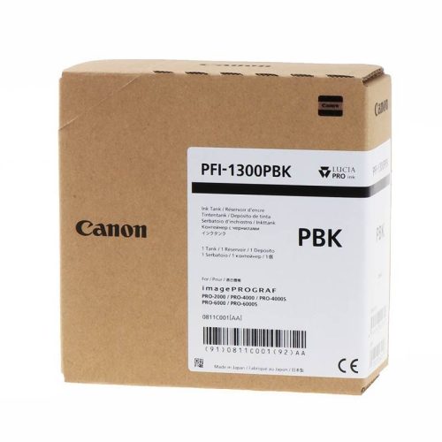 Canon PFI1300 Photo Black Cartridge (Eredeti)