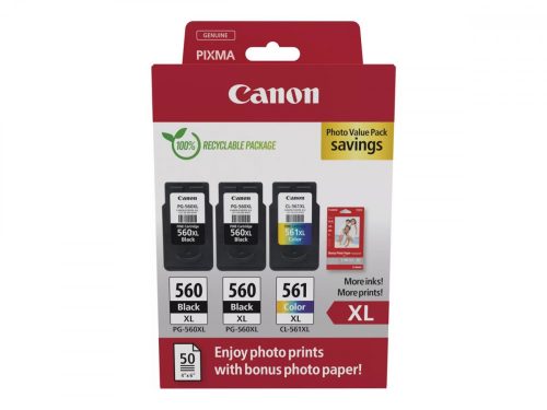 Canon PG-560XLx2 + CL-561XL Tintapatron Multipack 2x14,3 ml + 1x12,2 ml