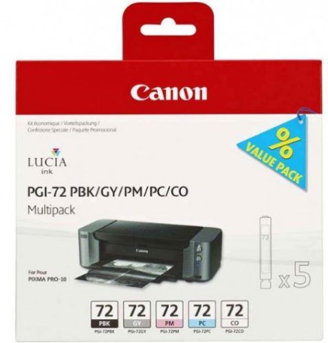 Canon PGI72 Photo Black/Grey/PhotoMagenta/PhotoCyan/CO Multi pack (eredeti)