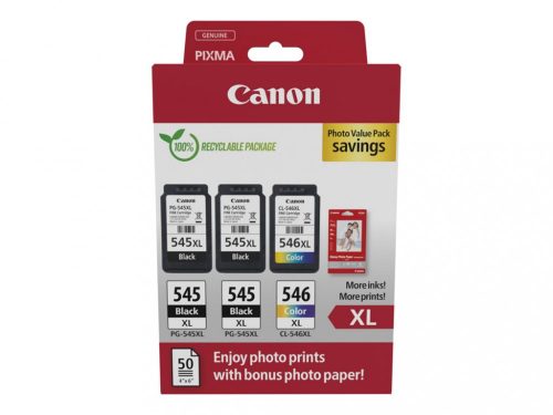 Canon PG-545XLx2 + CL-546XL Tintapatron Multipack 1x15 ml +1x13 ml