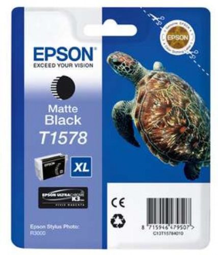 Epson T1578 Patron Matt Black 26ml (eredeti)