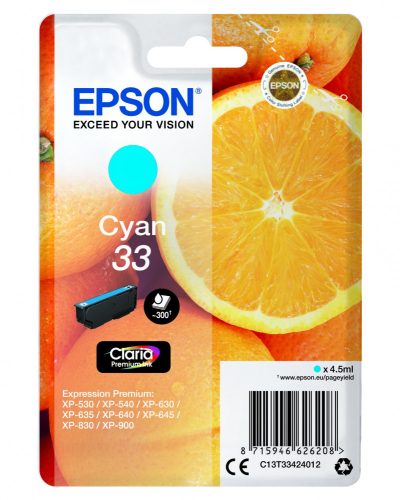 Epson T3342 Patron Cyan 4,5ml (Eredeti)