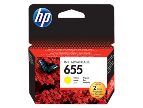 HP CZ112AE Tintapatron Yellow 600 oldal kapacitás No.655 Akciós