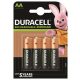 Tölthető elem, AA ceruza, 4x2500 mAh, DURACELL