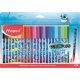 Filctoll készlet, 2 mm, kimosható, MAPED "Color'Peps Ocean Life", 24 különböző szín