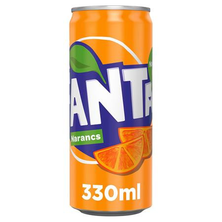 Üdítőital, szénsavas, 0,33 l, dobozos, FANTA