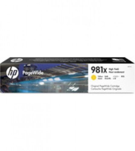 HP 981X nagy kapacitású sárga eredeti PageWide patron L0R11A (Eredeti)