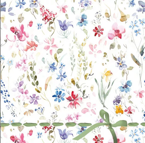 Ti-Flair Szalvéta 33 x 33 cm 3 Rétegű 20 lap/Csomag Petits Fleurs Multicolore 389027 Tavasz