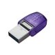 Pendrive, 256GB, USB 3.2, USB/USB-C, KINGSTON "DT MicroDuo 3C"