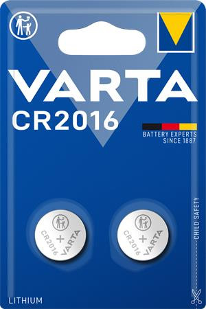 Gombelem, CR2016, 2 db, VARTA